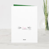 Cartes Pour Fêtes Annuelles Joyeux sapin de Noël moderne coutume (Dos)