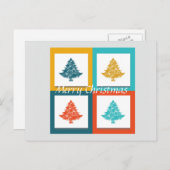 Cartes Pour Fêtes Annuelles Joyeux sapin décoratif (Devant / Derrière)