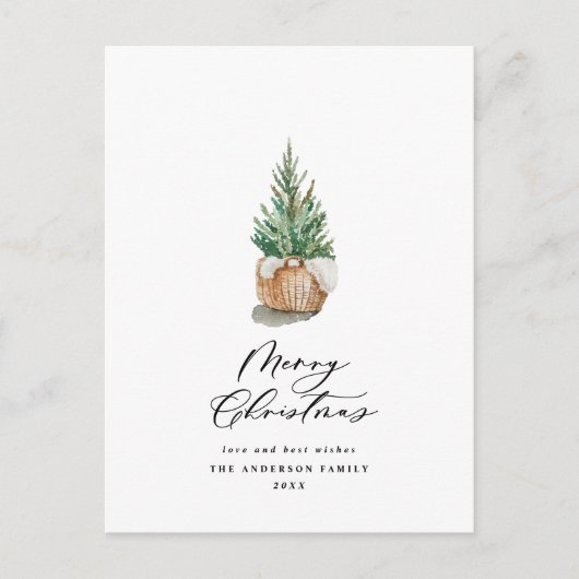 Cartes Pour Fêtes Annuelles Joyeux sapin moelleux de Noël (Devant)