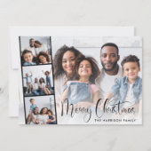 Cartes Pour Fêtes Annuelles Joyeux script de Noël (Devant)