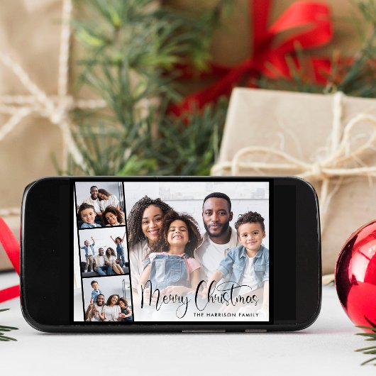 Cartes Pour Fêtes Annuelles Joyeux script de Noël