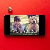 Cartes Pour Fêtes Annuelles Joyeux script de Noël