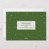 Cartes Pour Fêtes Annuelles Joyeux script de Noël (Dos)