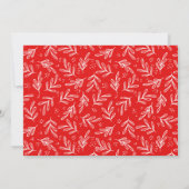 Cartes Pour Fêtes Annuelles Joyeux script de Noël Berries Foliage 2 Photos (Dos)