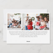 Cartes Pour Fêtes Annuelles Joyeux script rouge Noël huit photo (Dos)