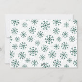 Cartes Pour Fêtes Annuelles Joyeux script vert Noël 6 photo Collage (Dos)