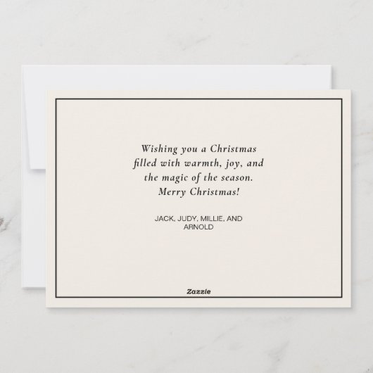 Cartes Pour Fêtes Annuelles Joyeux Snowman Top Hat Snowy Forest Noël (Dos)