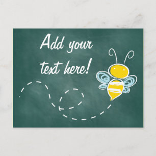 Cartes Pour Fêtes Annuelles Joyeux sourire Jolly Bee