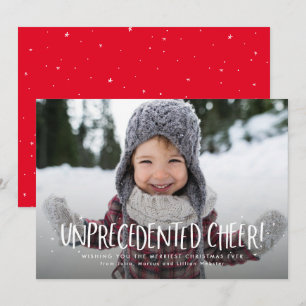 Cartes Pour Fêtes Annuelles Joyeux souvenir sans précédent un Noël photo