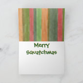 Cartes Pour Fêtes Annuelles Joyeux Squatchmas ! (Intérieur)