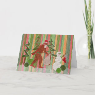 Cartes Pour Fêtes Annuelles Joyeux Squatchmas !