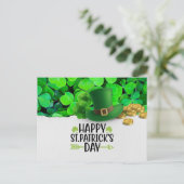 Cartes Pour Fêtes Annuelles Joyeux St. Patrick avec Trèfle  (Debout devant)