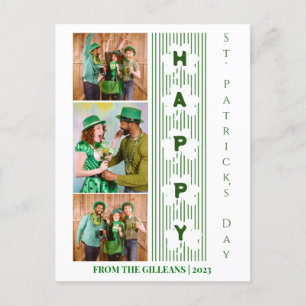 Cartes Pour Fêtes Annuelles Joyeux St. patrick jour photo de famille Shamrock