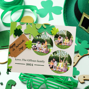 Cartes Pour Fêtes Annuelles Joyeux St. patrick's day Famille Shamrock 3 photo
