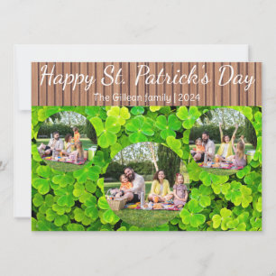 Cartes Pour Fêtes Annuelles Joyeux St. patrick's day Famille Shamrock 3 photo