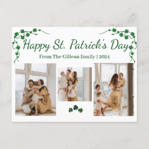 Cartes Pour Fêtes Annuelles Joyeux St. patrick's day Famille Shamrock 3 photo