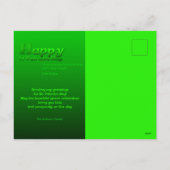 Cartes Pour Fêtes Annuelles Joyeux St Patrick's Day Leprechaun Ajouter Photo P (Dos)
