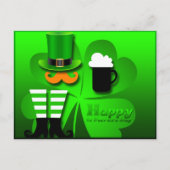 Cartes Pour Fêtes Annuelles Joyeux St Patrick's Day Leprechaun Ajouter Photo P (Devant)