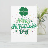 Cartes Pour Fêtes Annuelles Joyeux St. patrick's day Lucky Shamrock Simple (Debout devant)