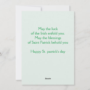 Cartes Pour Fêtes Annuelles Joyeux St. patrick's day Lucky Shamrock Simple