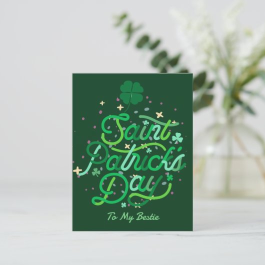 Cartes Pour Fêtes Annuelles Joyeux St. patrick's day Lucky Shamrock Simple (Debout devant)