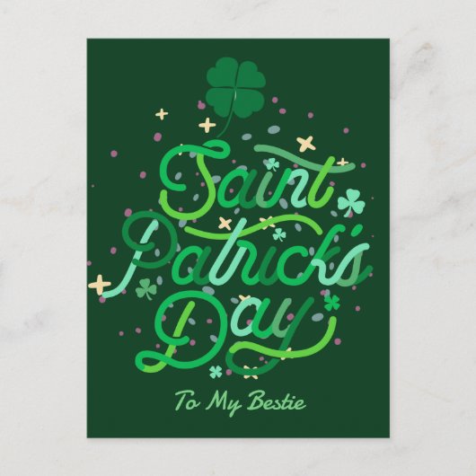 Cartes Pour Fêtes Annuelles Joyeux St. patrick's day Lucky Shamrock Simple (Devant)
