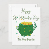 Cartes Pour Fêtes Annuelles Joyeux St. patrick's day Lucky Shamrock Simple (Devant / Derrière)
