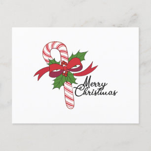 Cartes Pour Fêtes Annuelles Joyeux Sucre de canne de Noël
