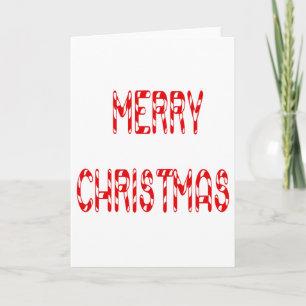 Cartes Pour Fêtes Annuelles Joyeux Sucre de canne de Noël Police