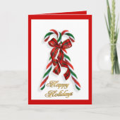 Cartes Pour Fêtes Annuelles Joyeux Sucres de canne généraux (Devant)