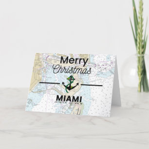 Cartes Pour Fêtes Annuelles Joyeux tableau de Noël - Miami