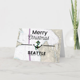 Cartes Pour Fêtes Annuelles Joyeux tableau de Noël - Seattle