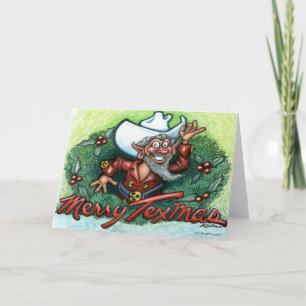 Cartes Pour Fêtes Annuelles Joyeux Texmas