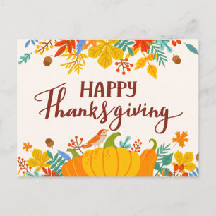 Cartes Pour Fêtes Annuelles Joyeux Thanksgiving
