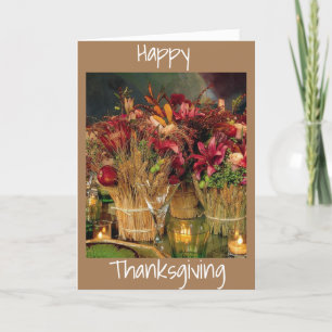 Cartes Pour Fêtes Annuelles Joyeux ***THANKSGIVING*** avec de belles décoratio