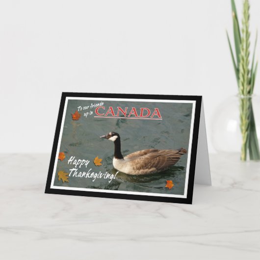 Cartes Pour Fêtes Annuelles Joyeux Thanksgiving-Canada Goose (Devant)