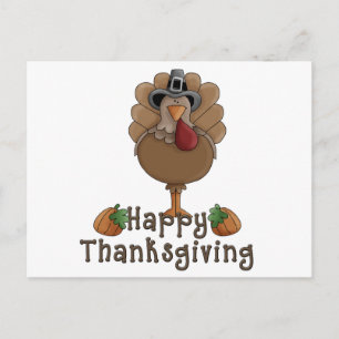 Cartes Pour Fêtes Annuelles Joyeux thanksgiving dinde