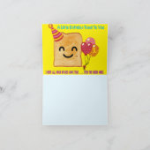 Cartes Pour Fêtes Annuelles Joyeux toast d'anniversaire (Intérieur)