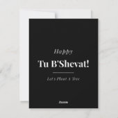 Cartes Pour Fêtes Annuelles Joyeux Tou Bichvat Plantons un arbre (Dos)