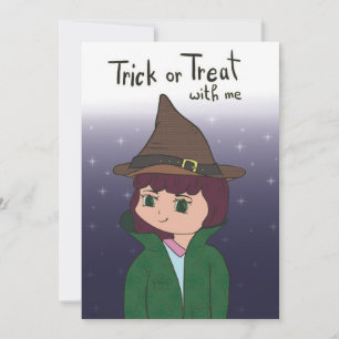 Cartes Pour Fêtes Annuelles Joyeux tour d'Halloween ou réglez avec moi
