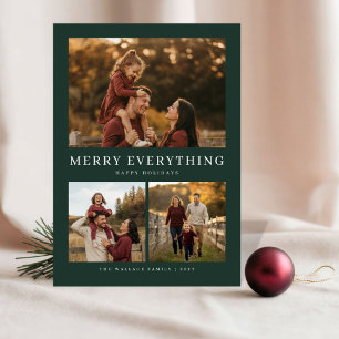 Cartes Pour Fêtes Annuelles Joyeux tout Amusants en famille Photo Noël Vert