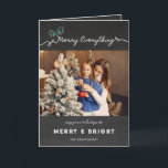 Cartes Pour Fêtes Annuelles Joyeux tout Chalkboard Mistleortes Noël<br><div class="desc">Rustique 'Joyeux Tout' Chalkboard Mistletoes Noël / Carte photo de vacances. Carte photo moderne de vacances / Noël avec 3 photos séparées avec design avant, intérieur et arrière. L'arrière - plan de base peut être changé en couleur de votre choix. La plupart du texte est modifiable. Illustration de fat*fa*tin. Facile...</div>