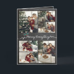Cartes Pour Fêtes Annuelles Joyeux tout Chalkboard Mistleortes Noël<br><div class="desc">Rustique 'Joyeux Tout' Chalkboard Mistletoes Noël / Holiday 6 Photo Collage Card. Carte photo moderne de vacances / Noël avec 8 photos séparées avec design avant, intérieur et arrière. L'arrière - plan de base peut être changé en couleur de votre choix. La plupart du texte est modifiable. Illustration de fat*fa*tin....</div>