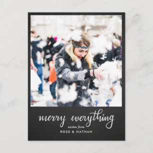 Cartes Pour Fêtes Annuelles Joyeux tout Chalkboard Script Vacances Photo