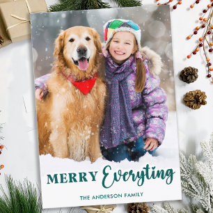 Cartes Pour Fêtes Annuelles Joyeux tout Customisé Moderne Photo de Noël
