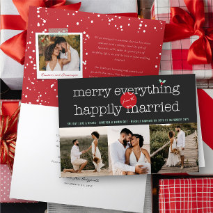 Cartes Pour Fêtes Annuelles Joyeux Tout De La Photo Happily Married 3