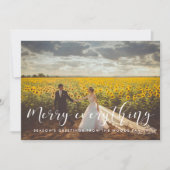 Cartes Pour Fêtes Annuelles Joyeux tout Élégant Photo de Noël (Devant)