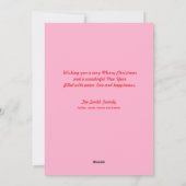 Cartes Pour Fêtes Annuelles Joyeux tout et heureux toujours Noël mignon (Dos)