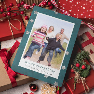Cartes Pour Fêtes Annuelles Joyeux Tout Étoiles Photo en Papier Aluminium Arge