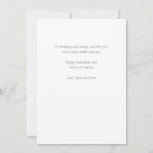 Cartes Pour Fêtes Annuelles Joyeux Tout Heureux Toujours Arbres d'Hiver Plat (Dos)